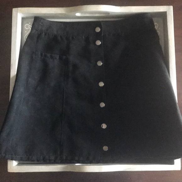 Black Velvet Skirt from Express - Picture 6 of 7